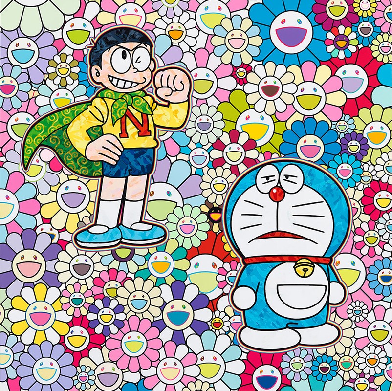 Cartellino Perrotin Tokyo Takashi Murakami Superflat Doraemon