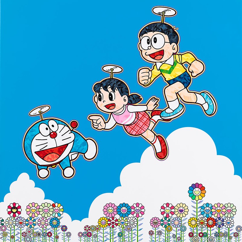 Cartellino Perrotin Tokyo Takashi Murakami Superflat Doraemon