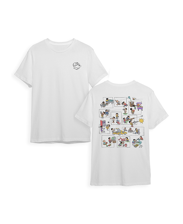 "Toys for Children" by Larry Alcala T-Shirt (White) (M)